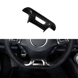 Carbon Fiber Lower Steering Wheel Emblem Trim Cover for Chevy Camaro (2016–2024)