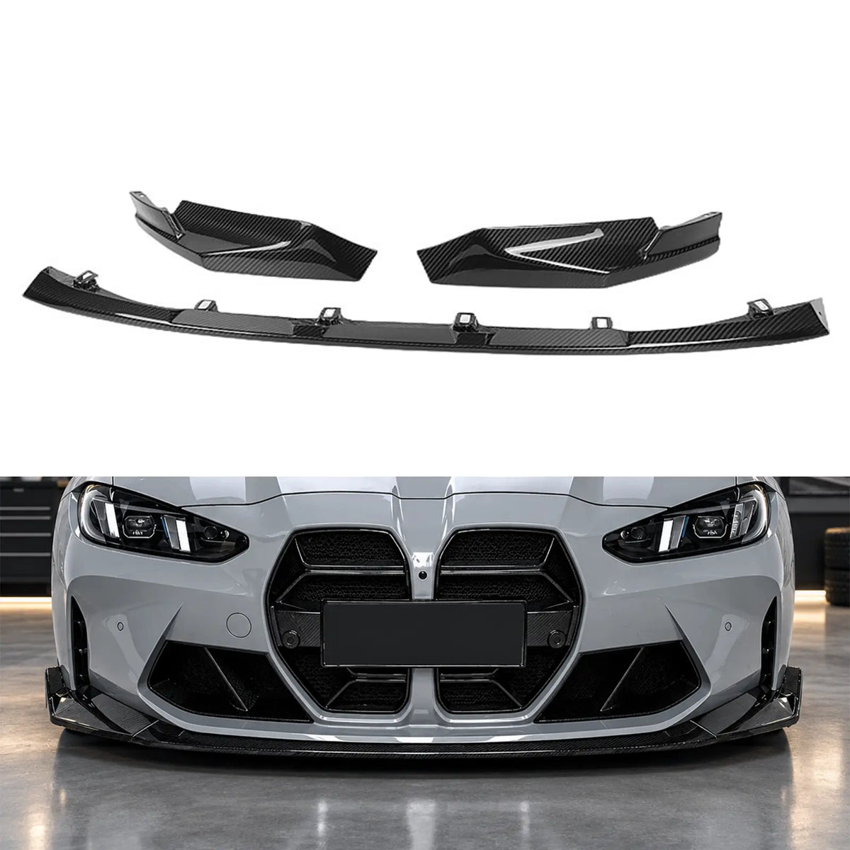 2021+ BMW G80 M3 & G82/G83 M4 MP Style Dry Carbon Fiber Front Lip