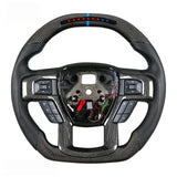 Custom Carbon Fiber LED Steering Wheel for 2015–2020 Ford F-150 & 2017–2020 F-150 Raptor