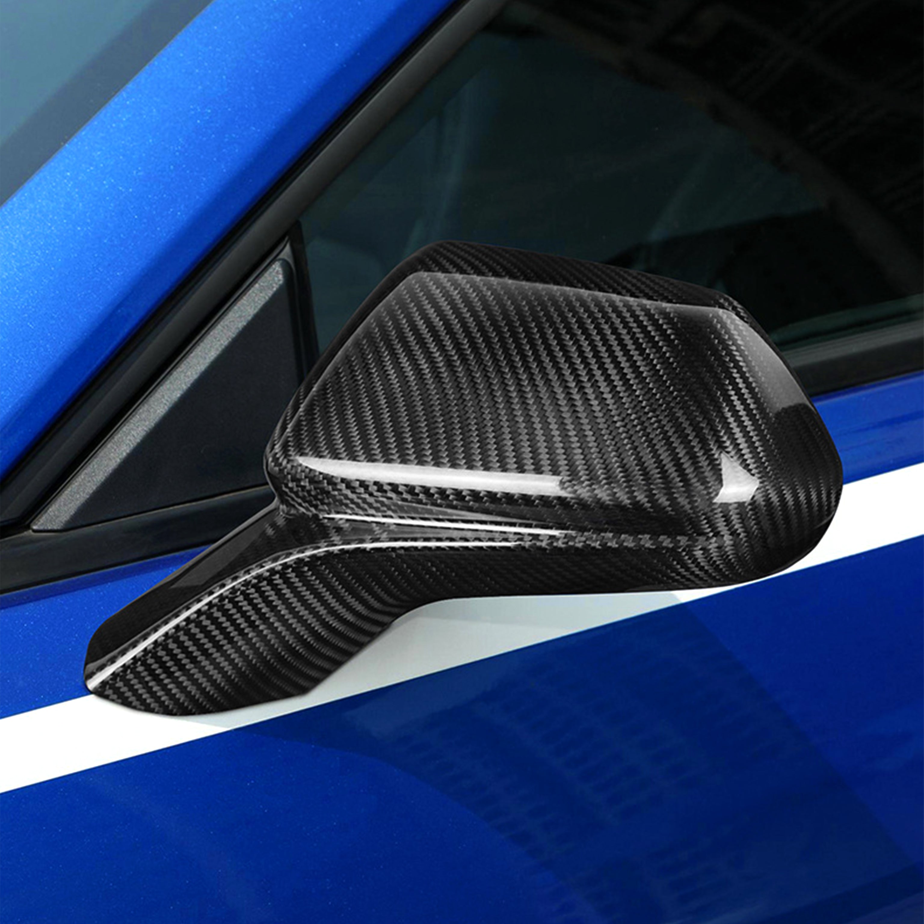 Carbon Fiber Mirror Covers for Chevy Camaro (2016–2024)
