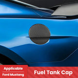 2015 Ford Mustang Carbon Fiber Fuel Door Cover Trim Overlay Dry Carbon Exterior Gas Tank Door Styling Accessory Compatible With Mustang 2015+