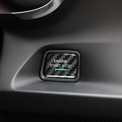 Carbon Fiber Start Stop Engine Button Cover for Camaro (2016–2024) &amp