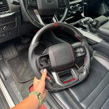 Custom Carbon Fiber Steering Wheel for Ford F-150 & Raptor 2021 - 2026+ | Built to Order