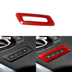 Carbon Fiber Memory Seat Button Trim Covers for Camaro (2016–2024)