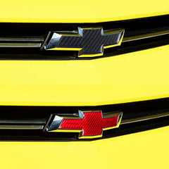 Carbon Fiber Exterior Bowtie Emblem Covers for Camaro (2016–2024)