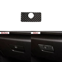 Carbon Fiber Glove Box Handle Overlay for Camaro (2016–2024)