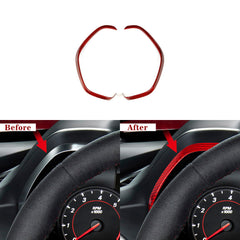 Carbon Fiber Gauge Cluster Bezel Chrome Delete Cover  For 2016–2024 Chevy Camaro