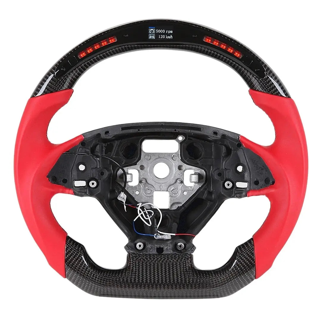 Corvette C7 Real Carbon Fiber LED Steering Wheel (2014-2019) | Handcrafted - Plug & Play