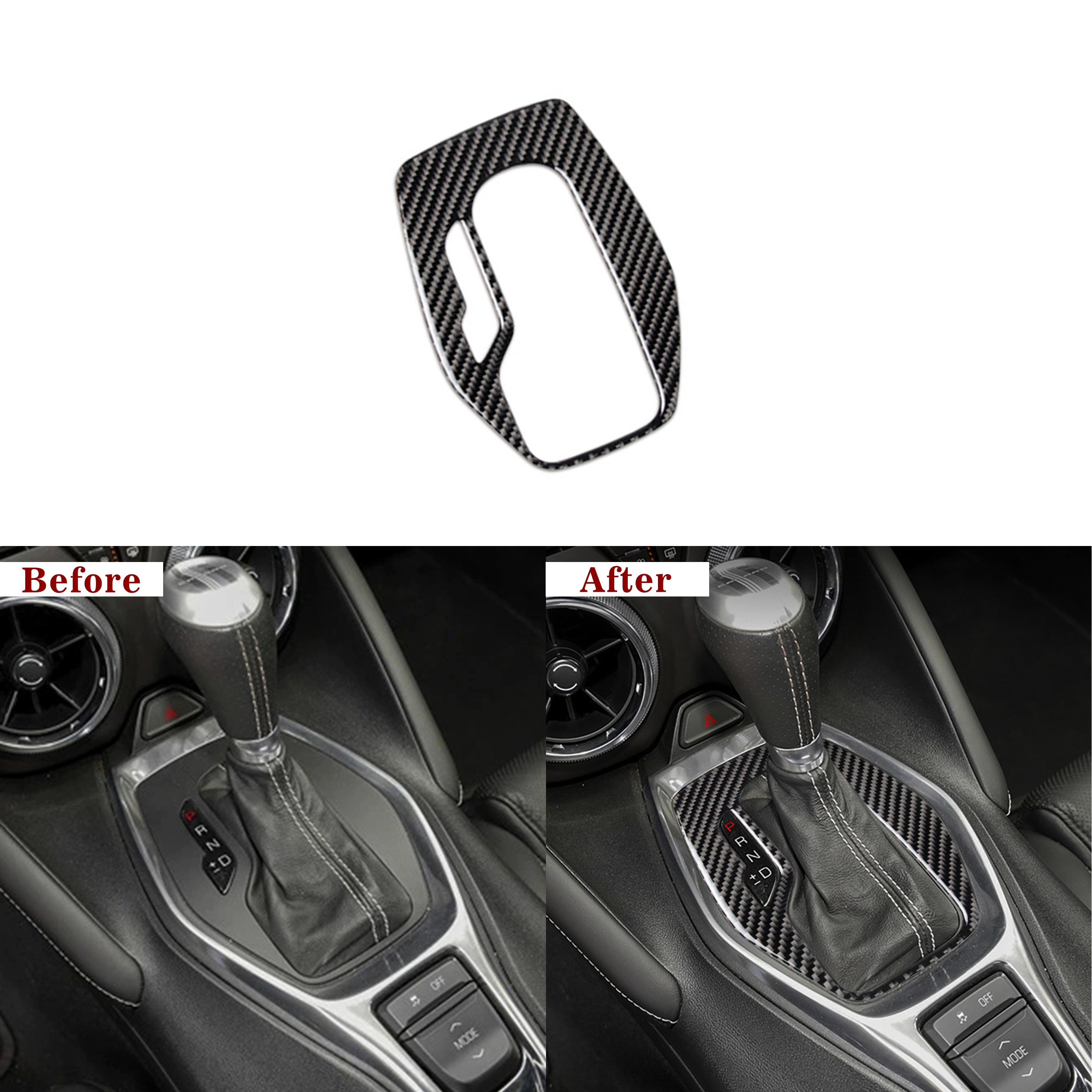 Carbon Fiber Gear Shift Trim Overlay for Chevy Camaro (2016–2024)