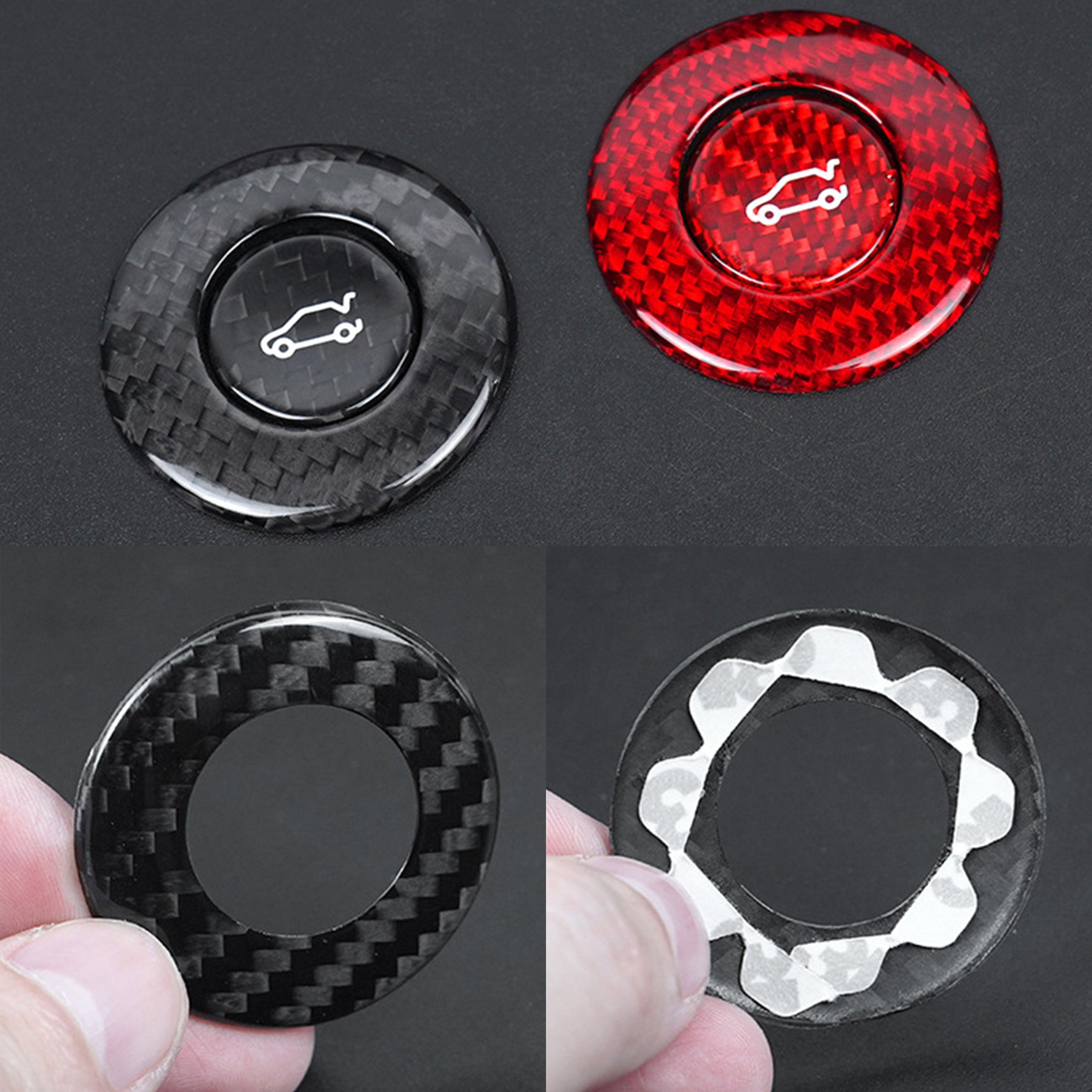 Carbon Fiber Trunk Release Button Cover for Camaro (2016–2024)