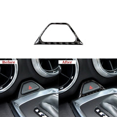 Carbon Fiber Hazard Button Outer Trim Overlay for Camaro (2016–2024)