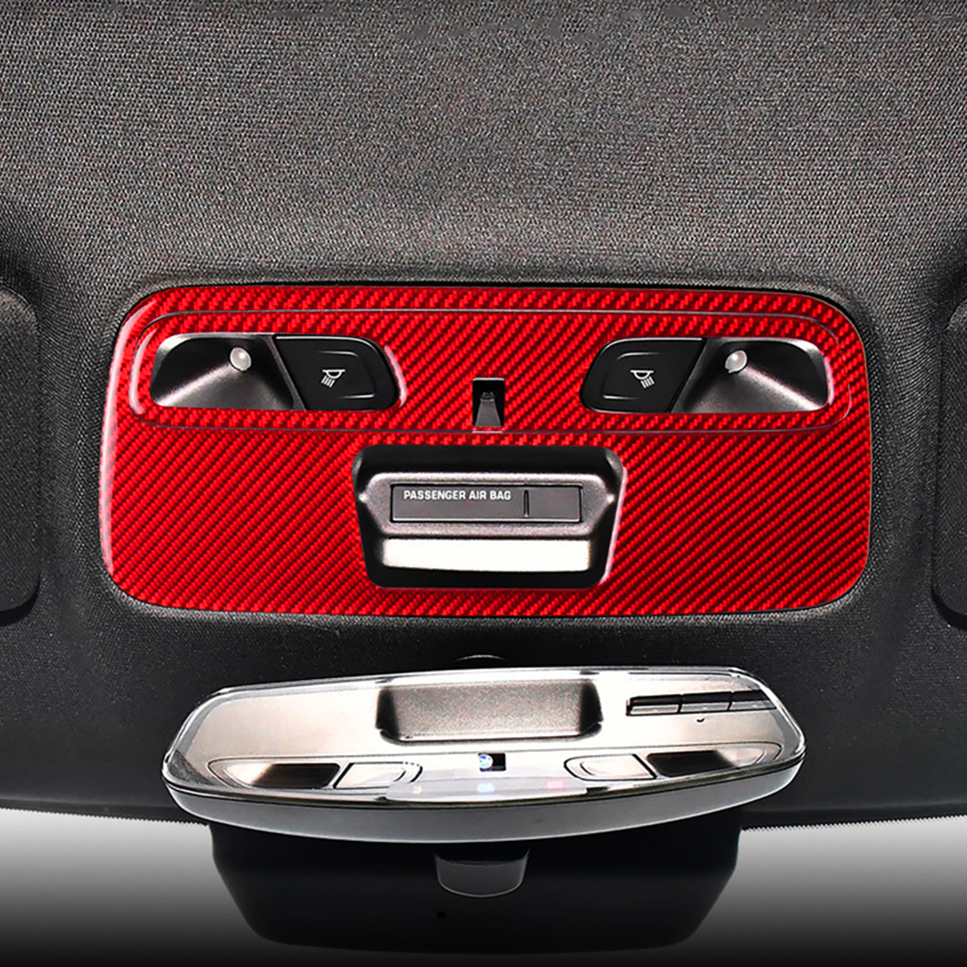 Carbon Fiber Overhead Dome Light Trim Overlay for Camaro (2016–2024)