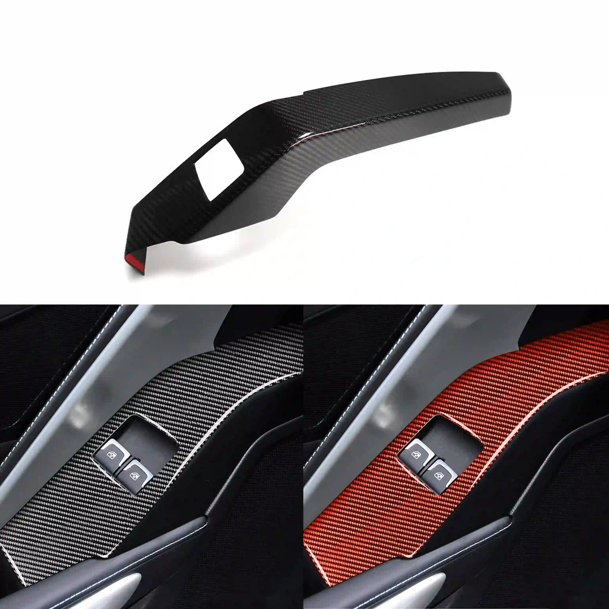 Carbon Fiber Driver Side Door & Window Switch Panel Cover | Corvette C7 (2014–2019)