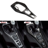Carbon Fiber Gear Shift Chrome Trim Delete Cover for Chevy Camaro (2016–2024)