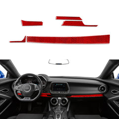 Carbon Fiber Lower Dashboard Overlay for Chevy Camaro (2016–2024)