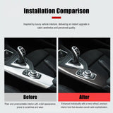 Real Dry Carbon Fiber Multimedia Panel Right Side Trim Cover for BMW 1 Series F20 F21 LCI 2 Series F22 Interior Overlay