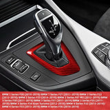 BMW 1 2 3 4 Series F20 F21 F22 F23 F30 F31 F32 F33 F34 F36 F87 Dry Carbon Fiber Gear Shift Surround Trim Cover Interior Upgrade 2010-2019