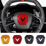 Fit For Corvette C8 Carbon Fiber Steering Wheel Airbag Cover (2020–2024)