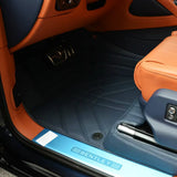 Bespoke Premium Top-Grain Cowhide Leather Floor Mats For Bentley | Made to Measure Handmade Fitment