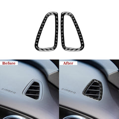 [2pcs] Carbon Fiber Dash Air Vent Overlays for 2016–2024 Chevy Camaro