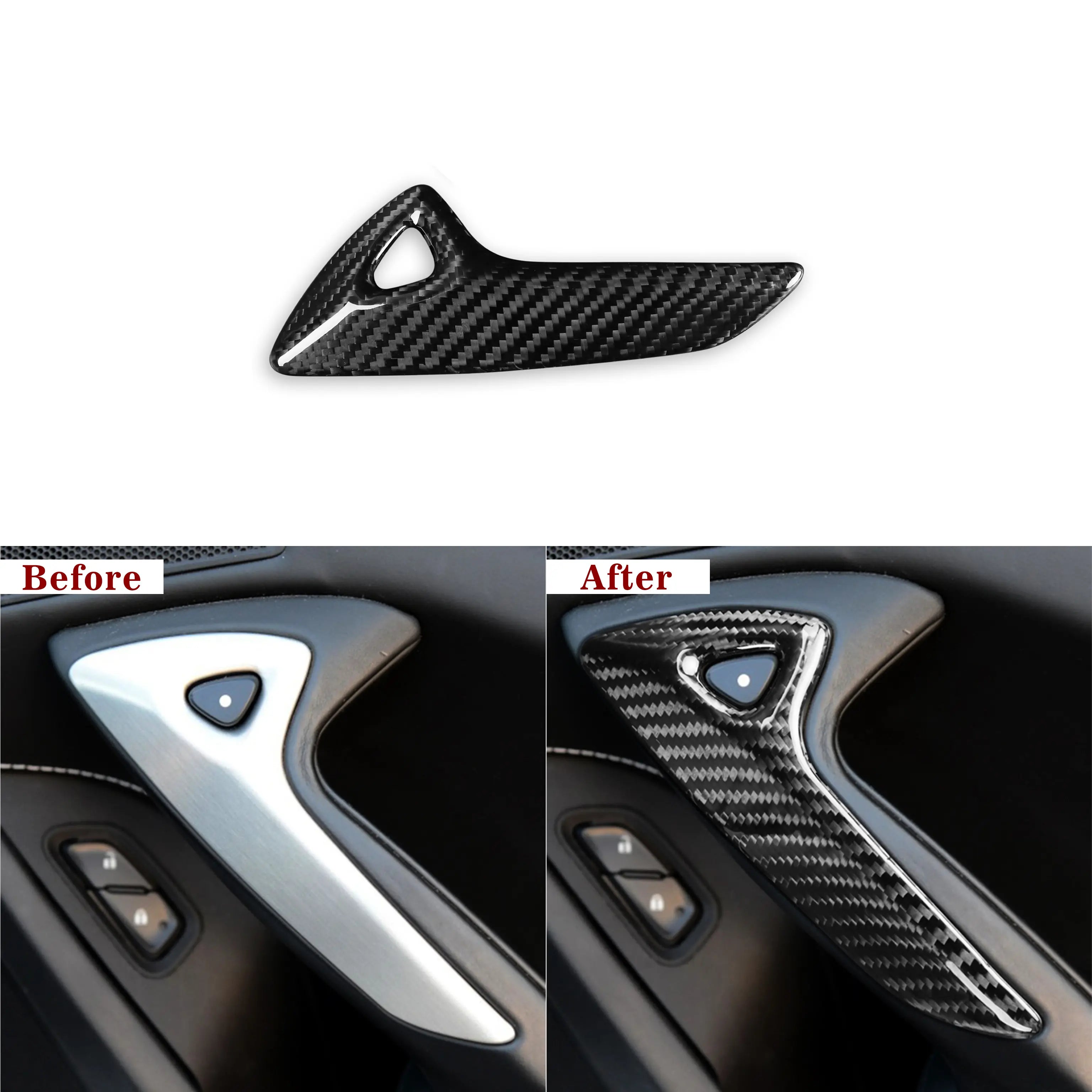 Carbon Fiber Door Handle Covers | Fits Corvette C7 Stingray, Z06, Grand Sport (2014–2019)