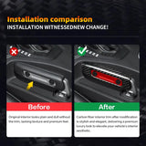 Ford Mustang 2024-2025 Dry Carbon Fiber Handbrake Cover Trim Interior Replacement Parking Brake Handle