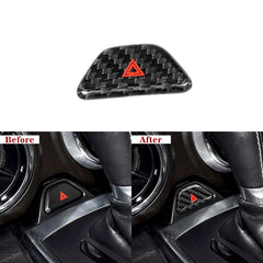 Carbon Fiber Interior Hazard Button Cover for Camaro (2016–2024)