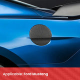 2015 Ford Mustang Carbon Fiber Fuel Door Cover Trim Overlay Dry Carbon Exterior Gas Tank Door Styling Accessory Compatible With Mustang 2015+