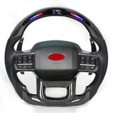 Custom Carbon Fiber LED Steering Wheel for 2021–2026+ Ford F-150 & Gen 3 Raptor