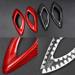 Carbon Fiber Interior Door Handle Chrome Delete Covers for Chevy Camaro (2016–2024)