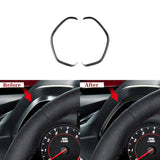 Carbon Fiber Gauge Cluster Bezel Chrome Delete Cover  For 2016–2024 Chevy Camaro