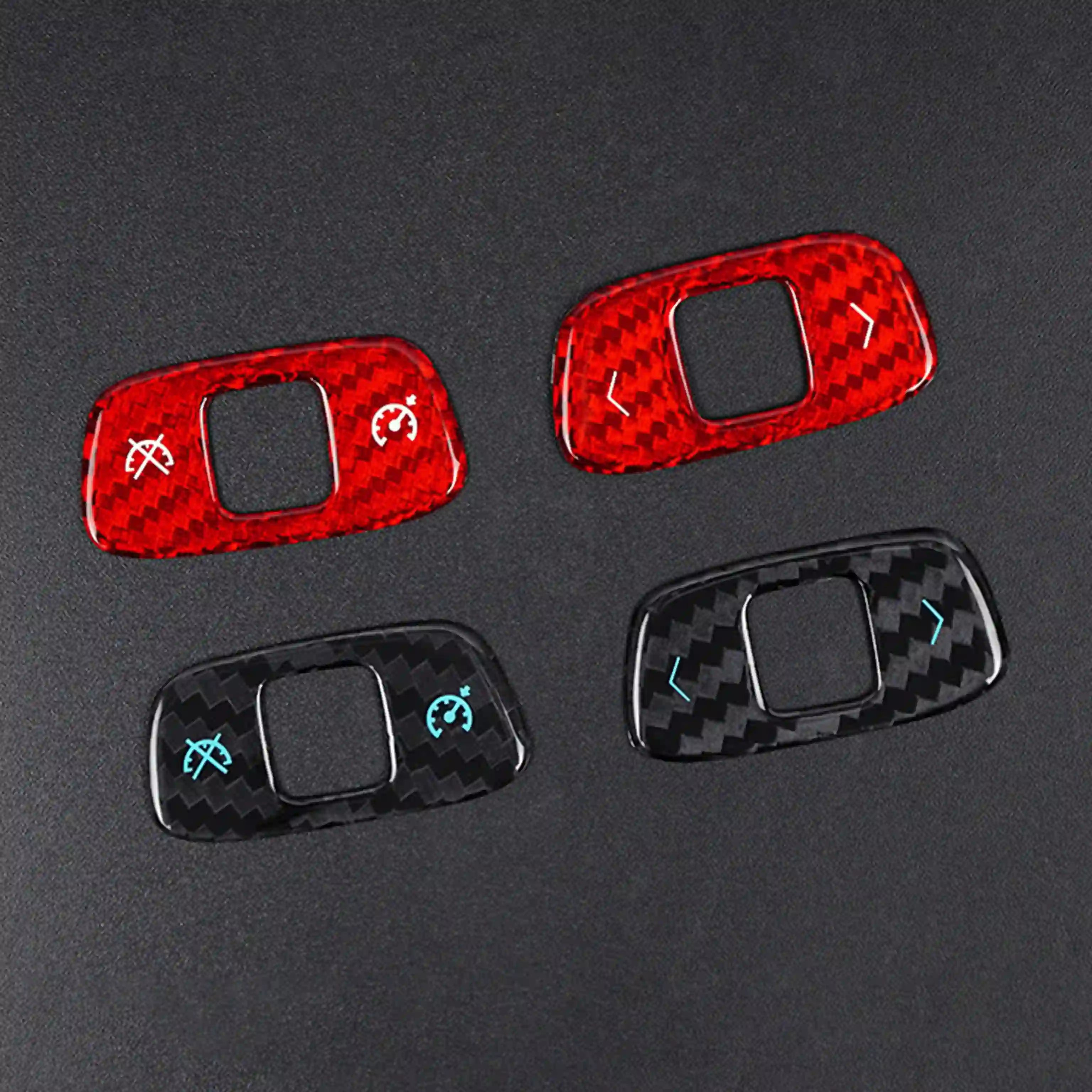 Corvette C8 Real Carbon Fiber Steering Wheel Roller Control Trim Cover (2020–2024)