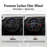 CarbonTailor Carbon Fiber Steering Wheel for 2015–2019 FORD FOCUS – Upgrade Your Driving Experience
