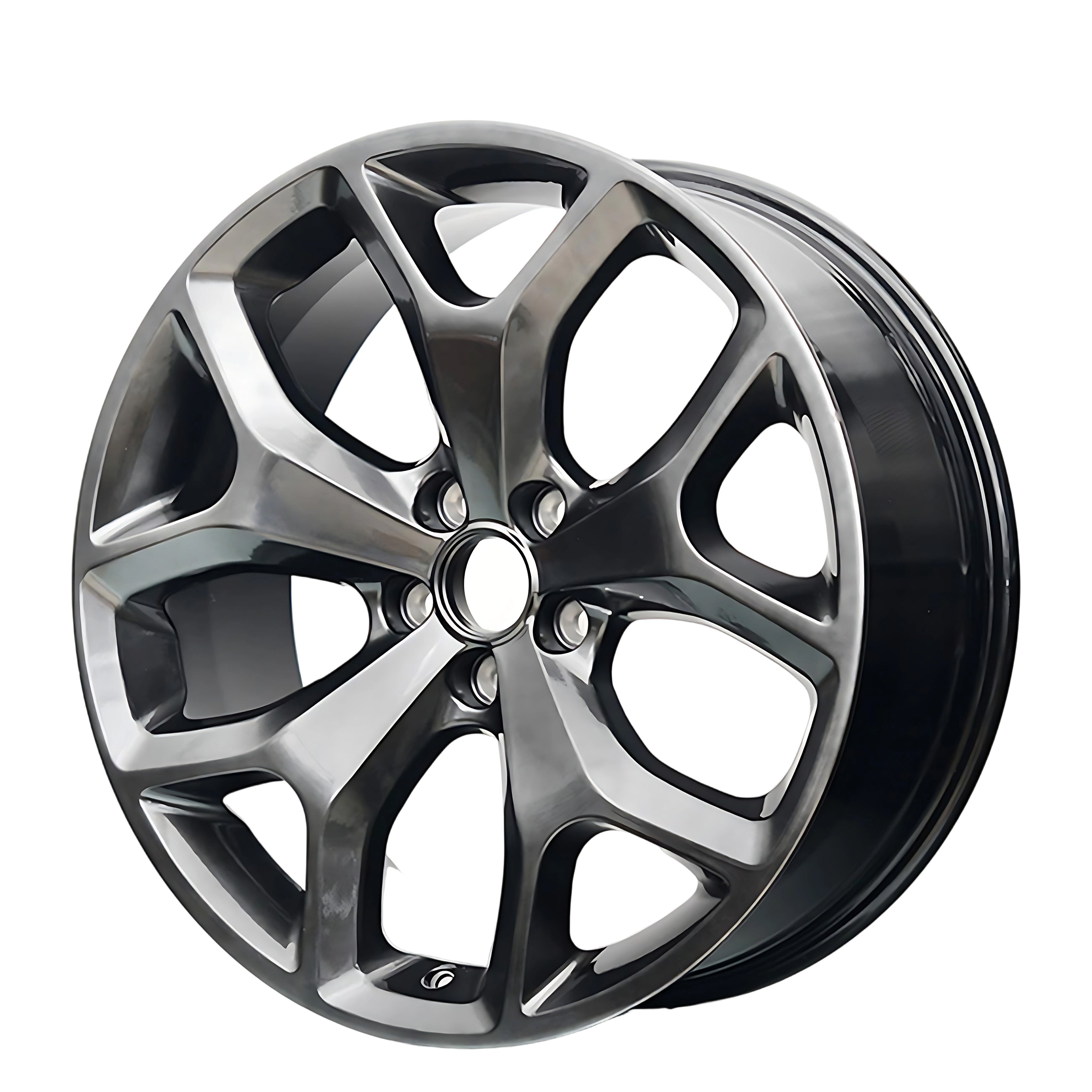 20" 5 Y-Spoke Alloy Wheel - Polished Finish with Charcoal Accents | 20x8 | 5x115