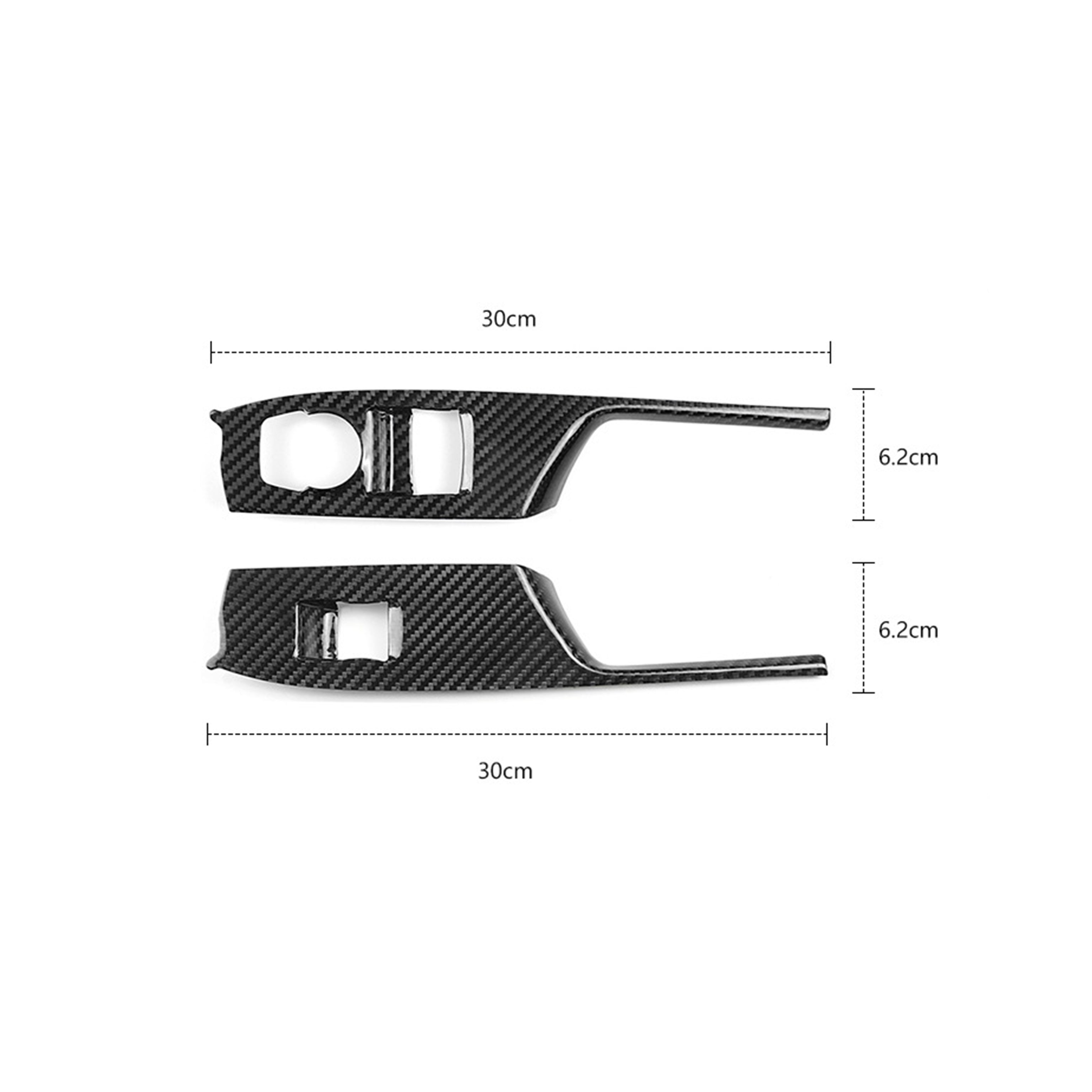 Carbon Fiber Window Switch Covers for Chevy Camaro (2016–2024)