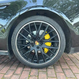 4Pcs Porsche Brake Caliper Covers Fit Macan Cayenne 911 Panamera Aluminum Alloy Custom Fit Anti-Dust Screw Mount Upgrade