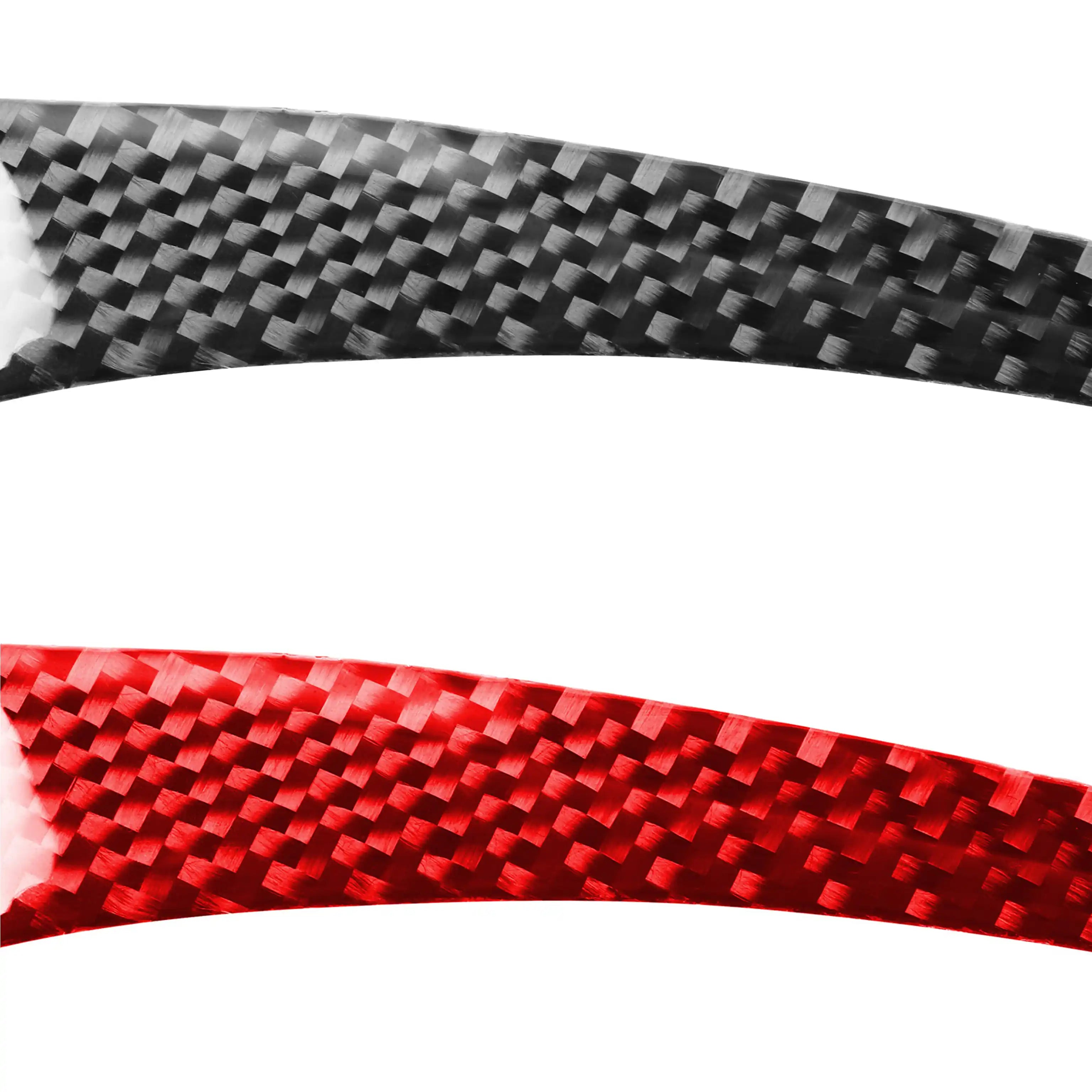 Carbon Fiber Gauge Cluster Surround Trim Overlay (3pcs) for Corvette C6 (2005–2013)