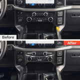 Ford F-150 2015-2020 Dry Carbon Fiber Center AC Control Knob Panel Interior Trim Cover Overlay