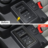 Ford Bronco 2021-2025 Dry Carbon Fiber Window Switch Control Trim Cover Interior Overlay