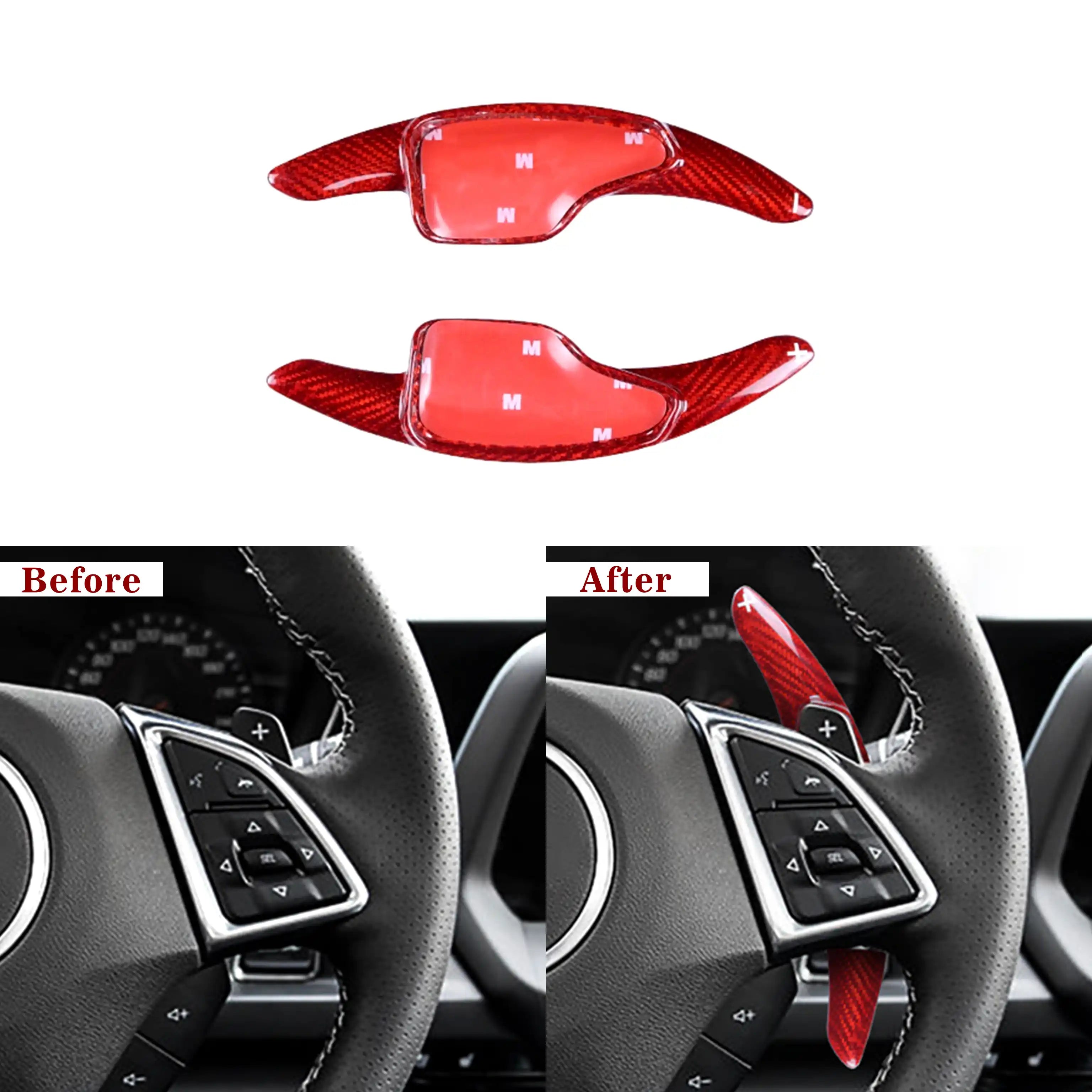 Carbon Fiber Paddle Shifter Extensions for Chevy Camaro (2016–2024)