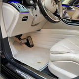 Bespoke Premium Top-Grain Cowhide Leather Floor Mats For Mercedes-Maybach | Made to Measure Handmade Fitment