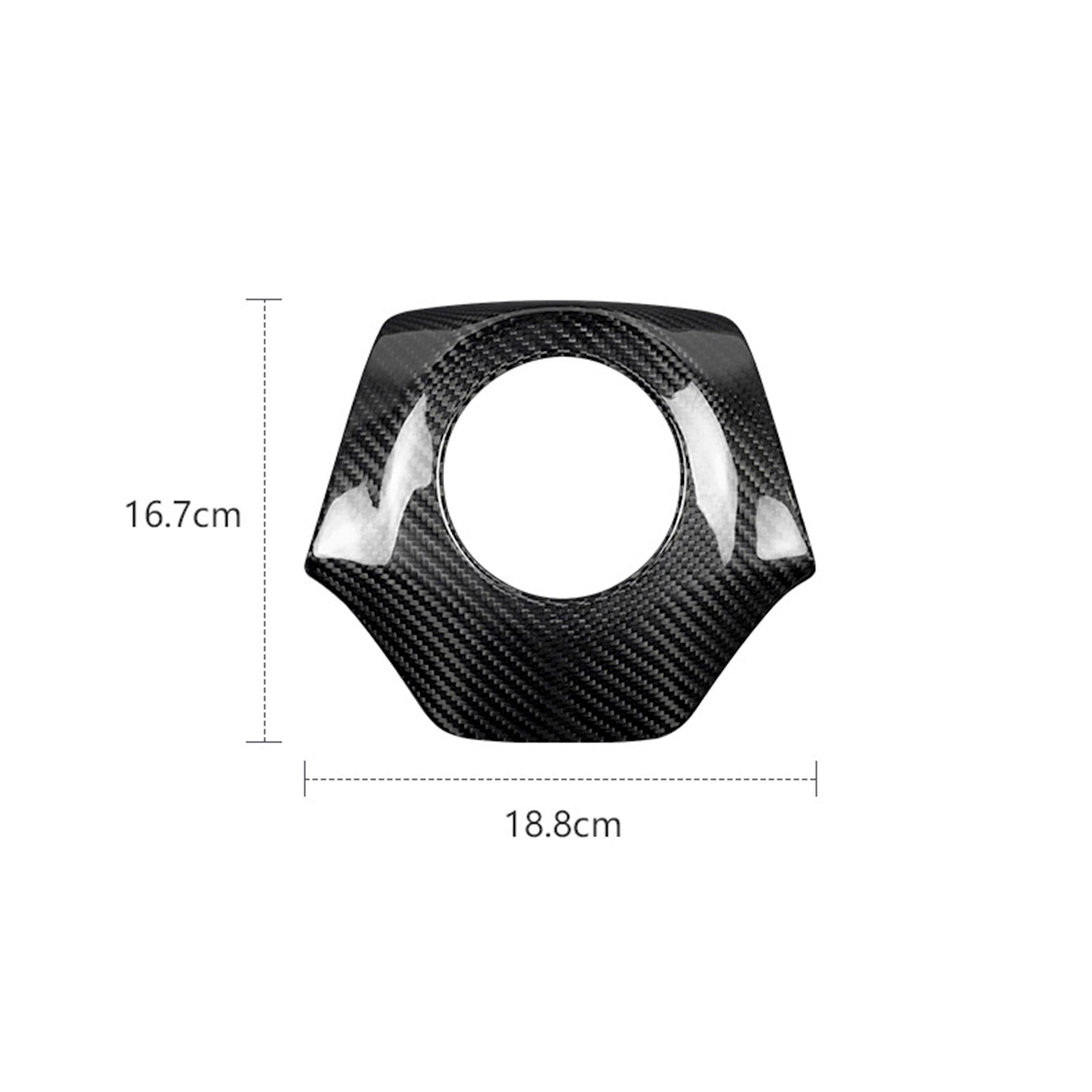 Real Carbon Fiber Steering Airbag Cover for Chevy Camaro (2016–2024)