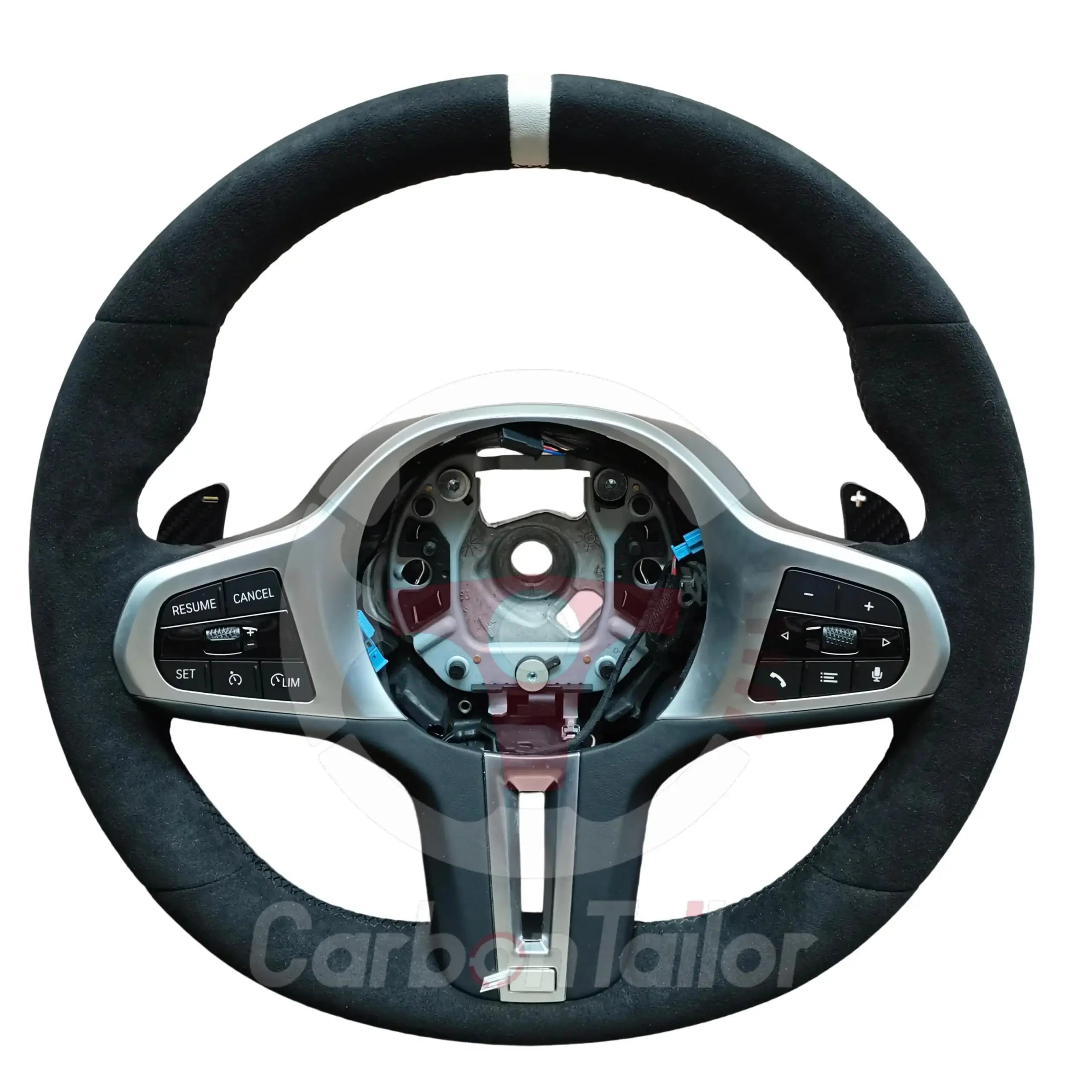 LED Carbon Fiber Performance Steering Wheel with RPM Display – Fits BMW G-Series Pre-LCI 1/2/3/4/5/6/7/8 Series, Z4, X3–X7, and M Models