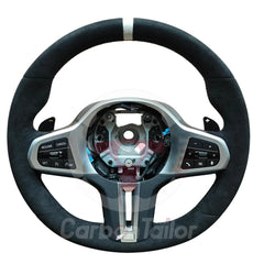 LED Carbon Fiber Performance Steering Wheel with RPM Display – Fits BMW G-Series Pre-LCI 1/2/3/4/5/6/7/8 Series, Z4, X3–X7, and M Models