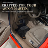 Bespoke Premium Top-Grain Cowhide Leather Floor Mats for Aston Martin | Custom-Fit Luxury Interior