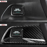Carbon Fiber Start Stop Engine Button Surround Cover for Chevy Camaro (2016–2024)