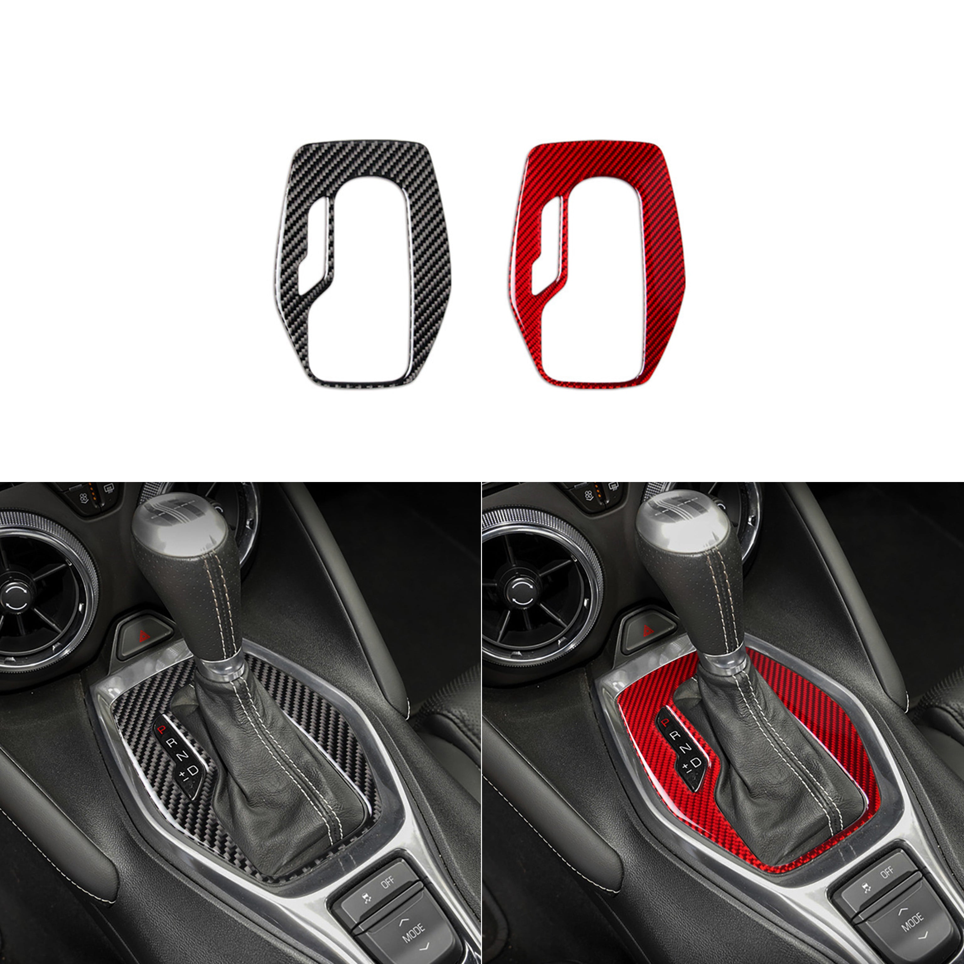 Carbon Fiber Gear Shift Trim Overlay for Chevy Camaro (2016–2024)