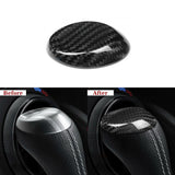Carbon Fiber Shift Knob Top Chrome Delete Cover for Chevy Camaro (2016–2024)
