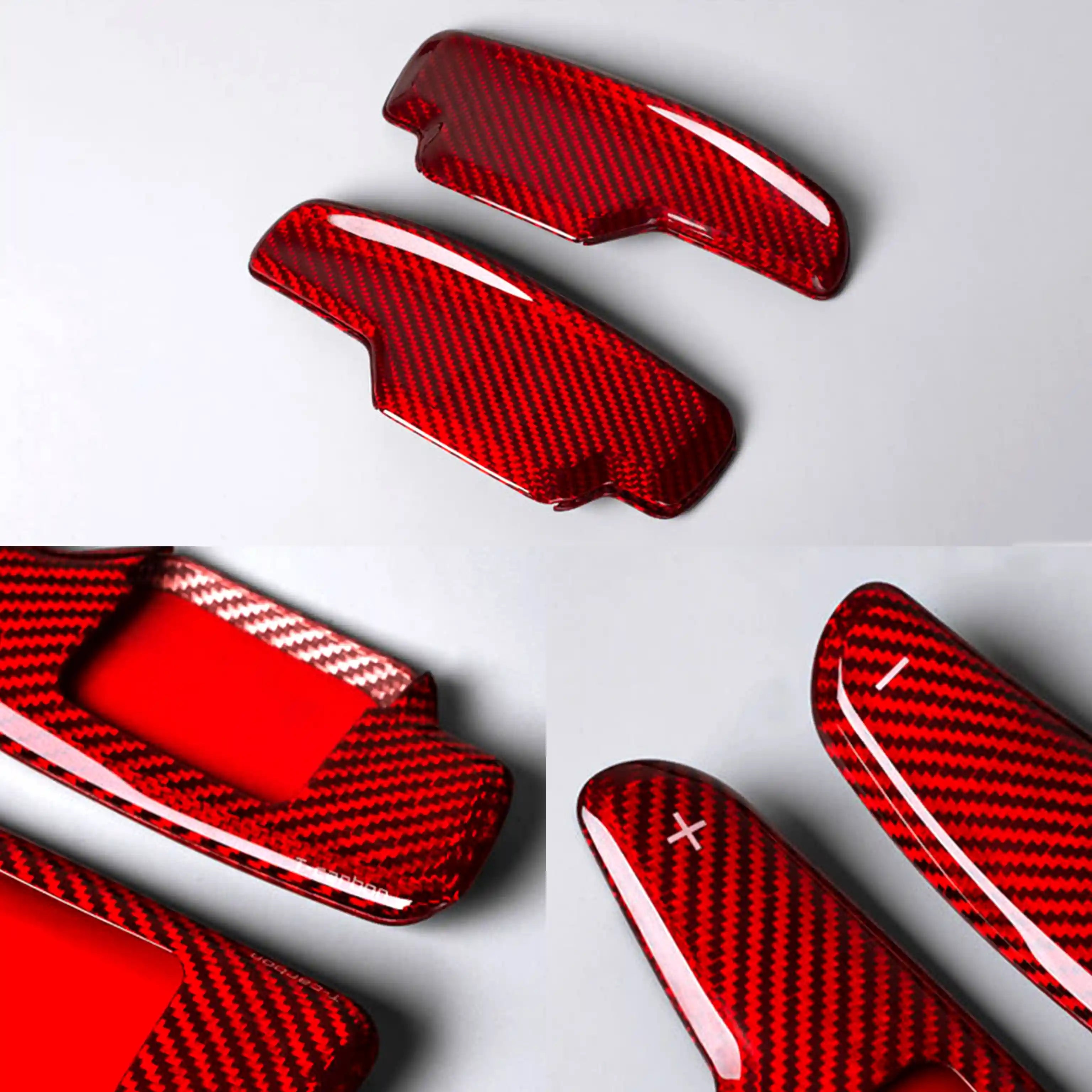 Carbon Fiber Paddle Shifter Covers for Corvette C8 (2020–Present)