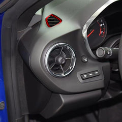[2pcs] Carbon Fiber Dash Air Vent Overlays for 2016–2024 Chevy Camaro